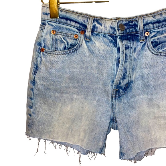 Gap Boyfriend Mid Rise Jean Denim Long Shorts Size 25 - Picture 3 of 8